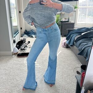Shyanne Blue Flare Wide Leg Jeans